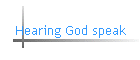 Hearing God speak